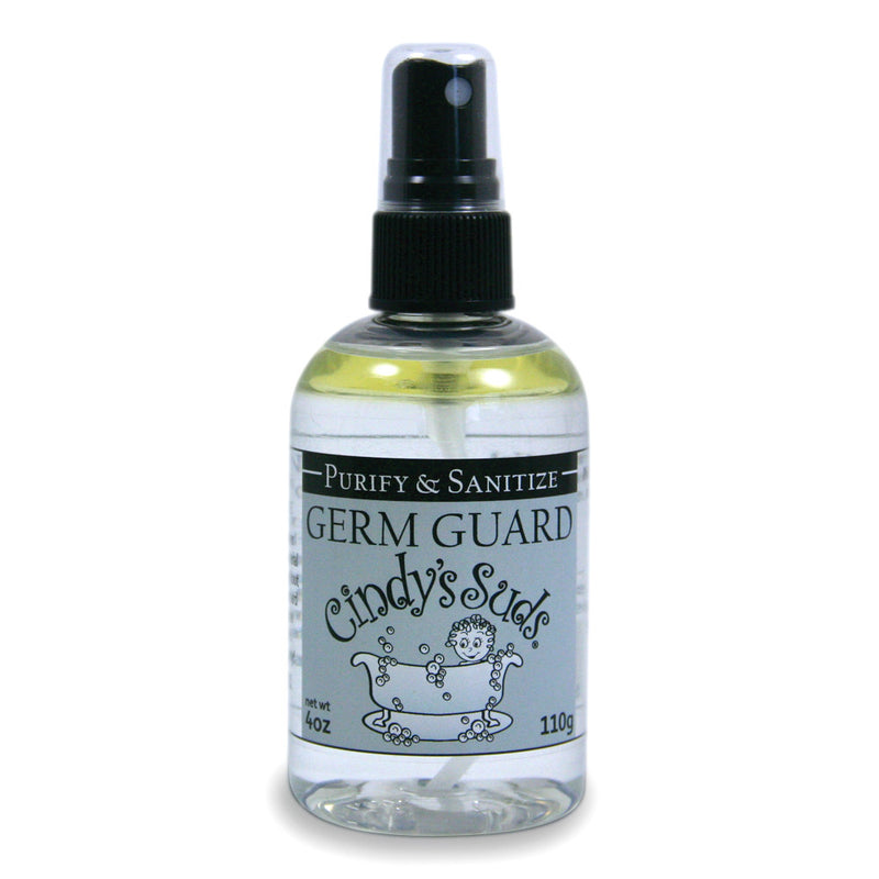 Cindy's Suds - Germ Guard 4 oz plastic bottle with fine mist spray top