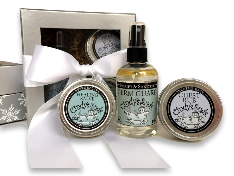 Winter Wonderland Gift Set - Germ Guard, Healing Salve, Chest Rub
