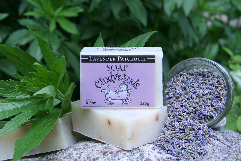 100% natural lavender patchouli handmade soap