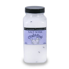 Cindy's Suds Lavender Calendula Salt Soak, 16 oz, 100% Natural