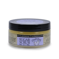 100% natural lavender calendula sugar scrub 10 oz jar