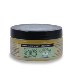 100% natural rosemary mint sugar scrub 10 oz jar